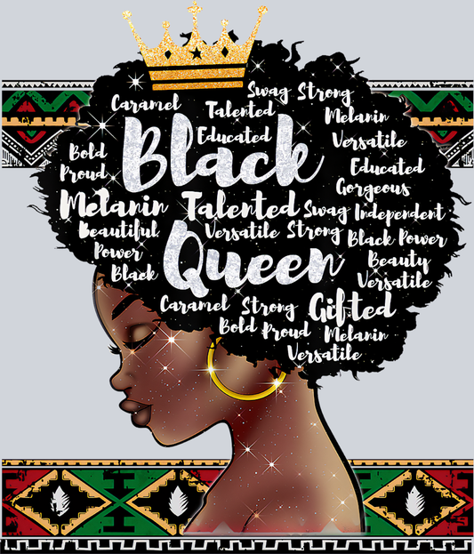 Black Talented Versatile Queen - STK00938 (DTF Transfers)