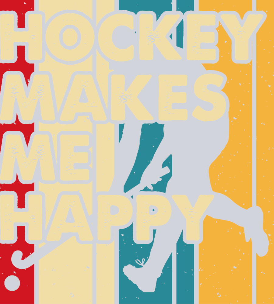 Field Hockey Makes Me Happy 3 - STK01998 (DTF Transfers)