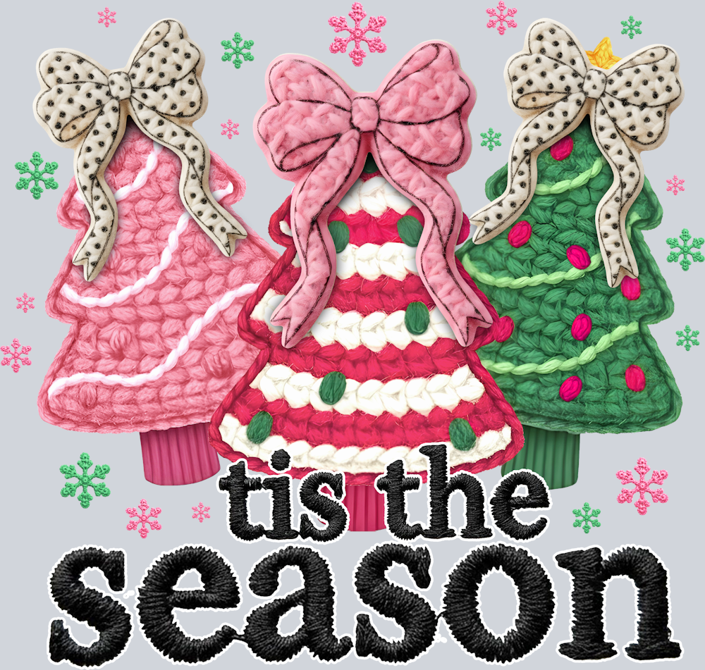 Faux Yarn Tis The Season - STK07521 (DTF Transfers)