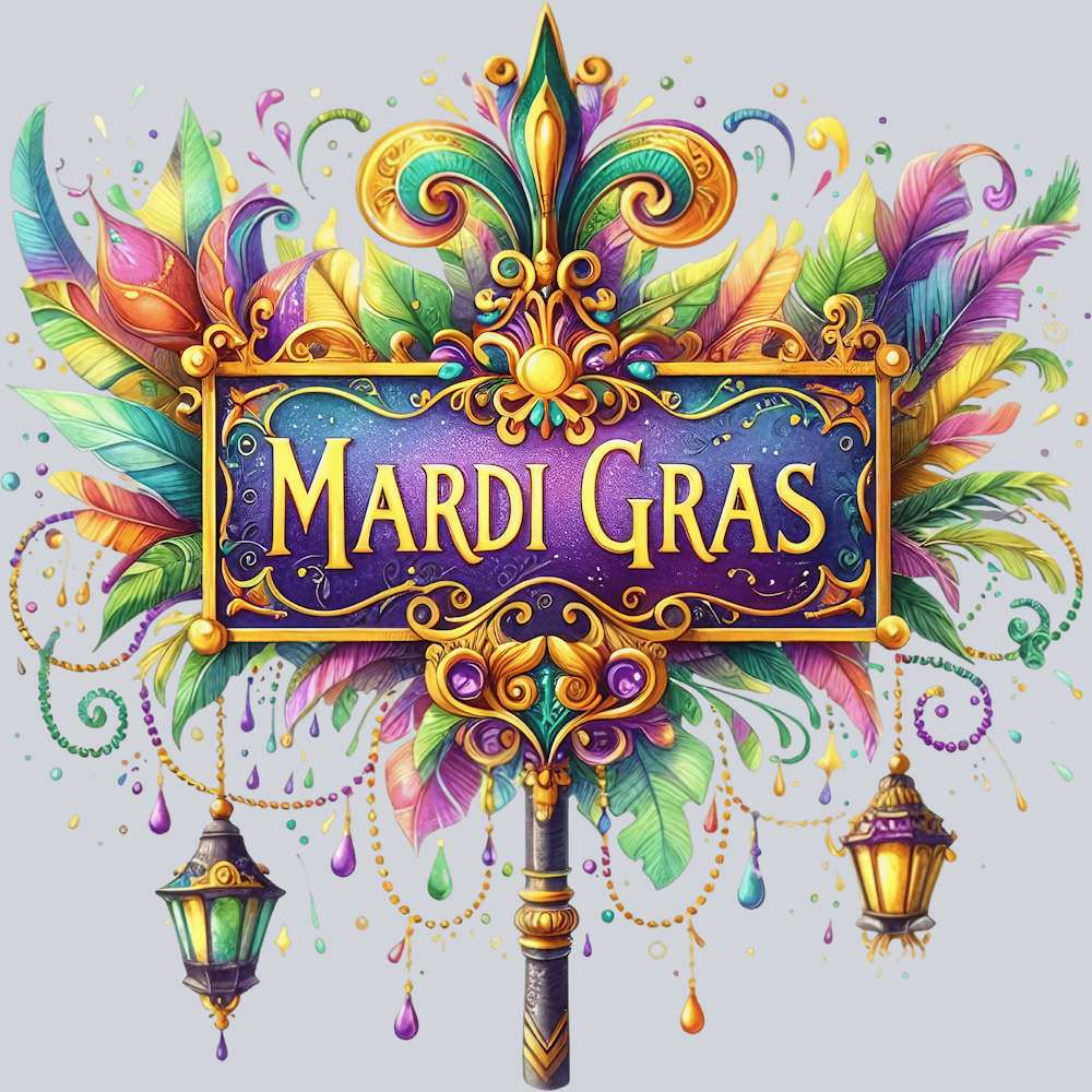 Mardi Gras 13 - STK04009 (DTF Transfers)