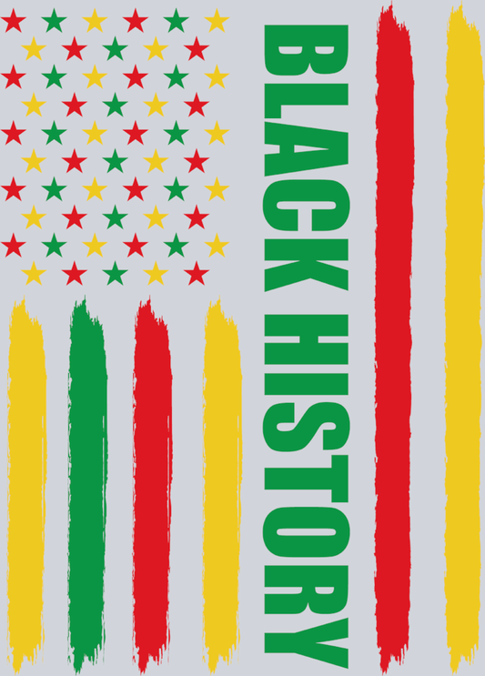 Black History Flag 2 - STK00679 (DTF Transfers)