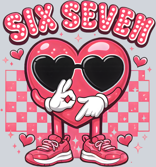 Six Seven Bruh Pink Valentine - STK07549 (DTF Transfers)