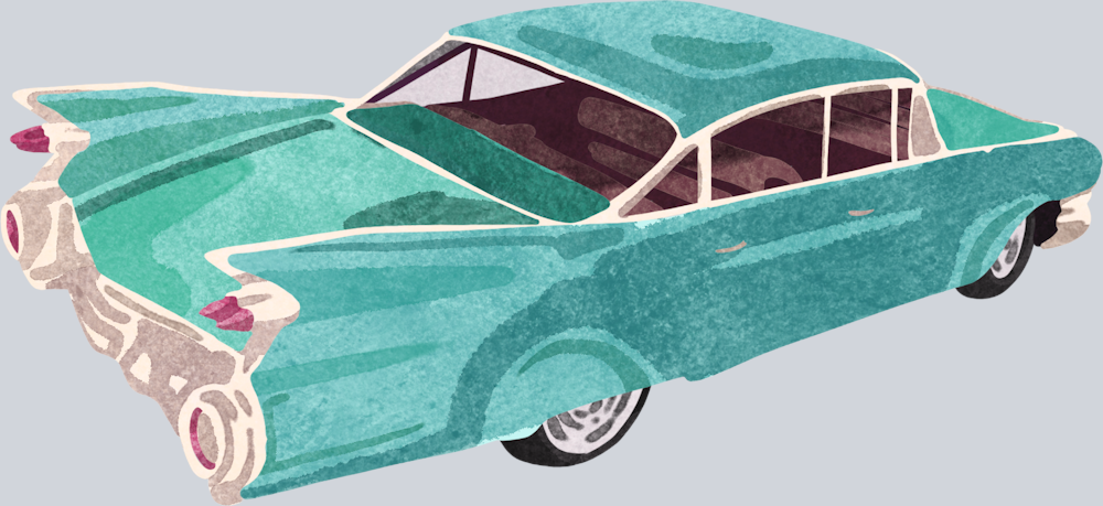 Classic Car 2 - STK06636 (DTF Transfers)
