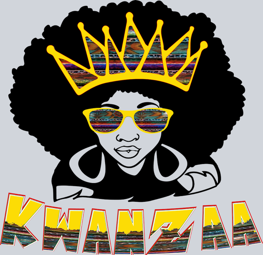 Kwanzaa Afro Leopard - STK03500 (DTF Transfers)