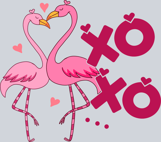 Xoxo Flamingo - STK06543 (DTF Transfers)