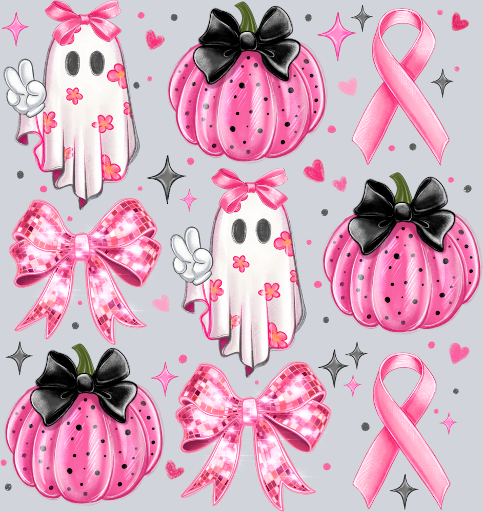 Breast Cancer With Ghost - STK01160 (DTF Transfers)