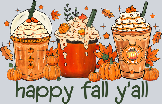 Happy Fall Yall 8 - STK07184 (DTF Transfers)