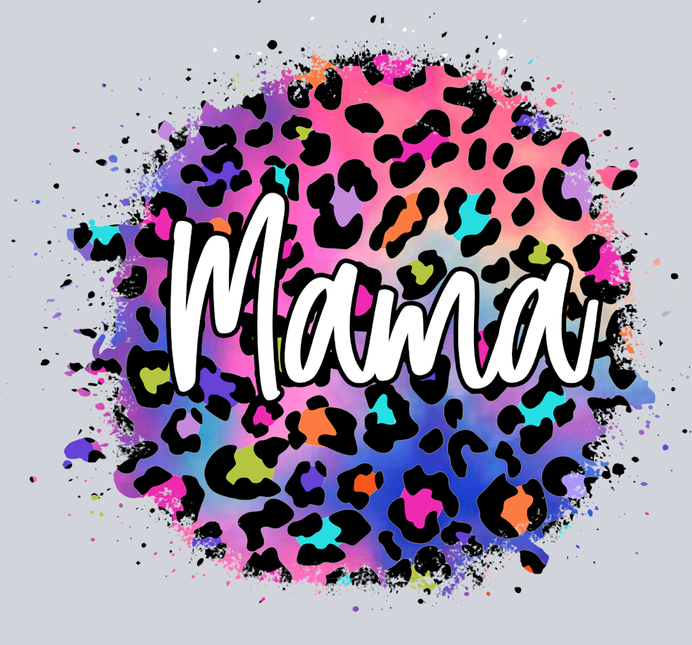 Mama Leopard Splatter - STK03964 (DTF Transfers)