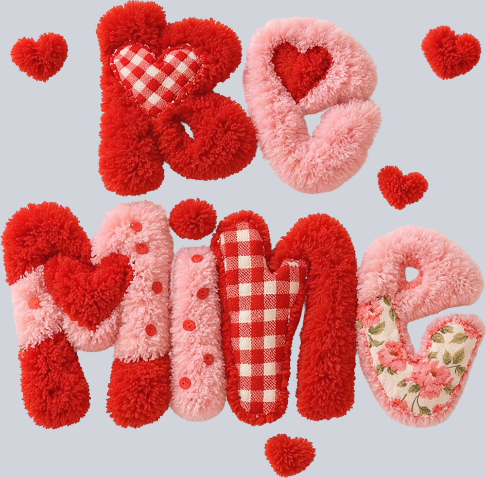 Fluffy Be Mine 2 - STK07618 (DTF Transfers)