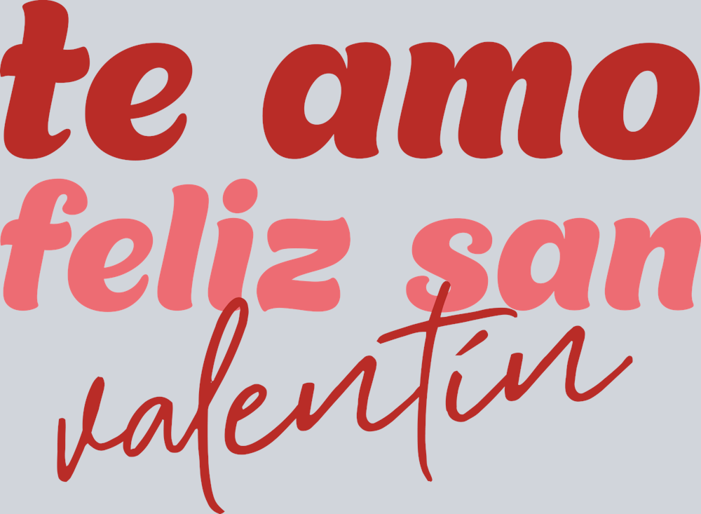 Te Amo Feliz San Valentin - STK05926 (DTF Transfers)