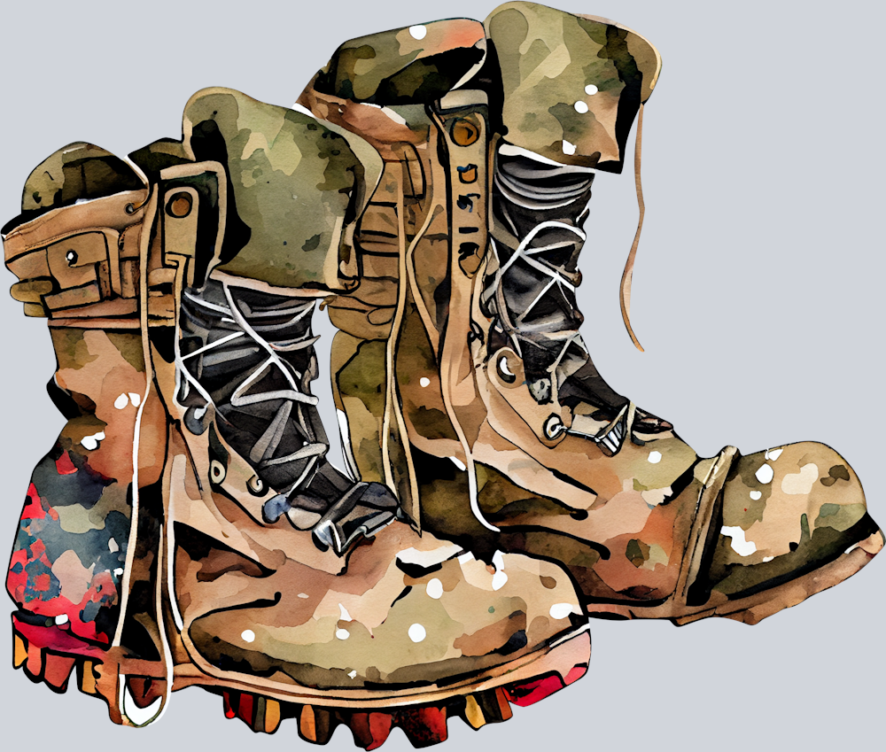 Military Boots 1 - STK04283 (DTF Transfers)