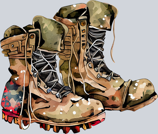 Military Boots 1 - STK04283 (DTF Transfers)