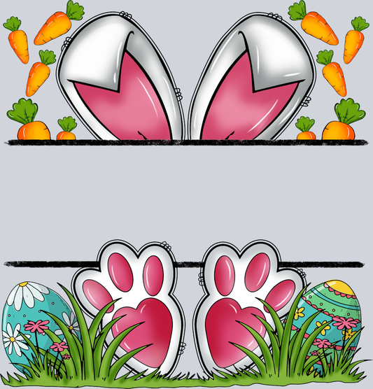 Easter Bunny Name Plate 2 - STK06971 (DTF Transfers)