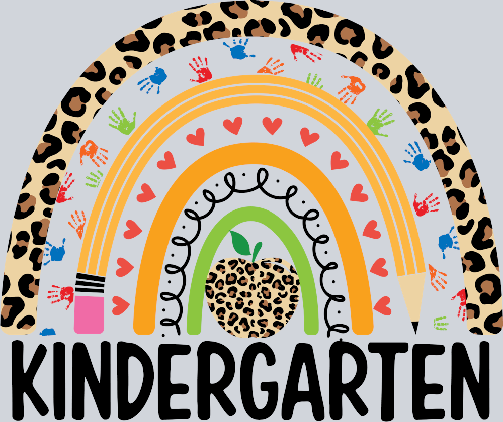 Kindergarten Rainbow Back To School - STK03482 (DTF Transfers)