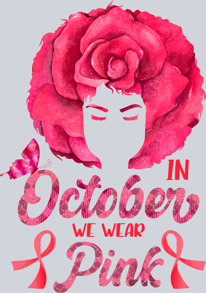 In October We Wear Pink 1 - STK06850 (DTF Transfers)