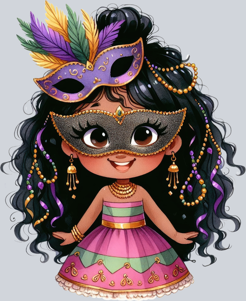 Mardi Gras Kiddo 10 - STK04059 (DTF Transfers)