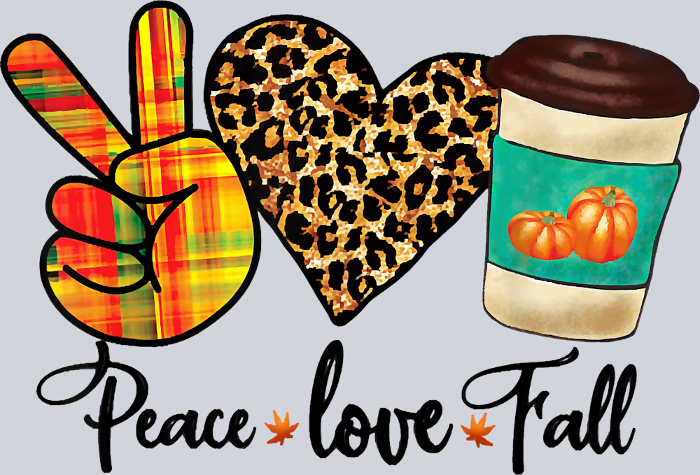 Peace Love Fall 14 - STK04741 (DTF Transfers)