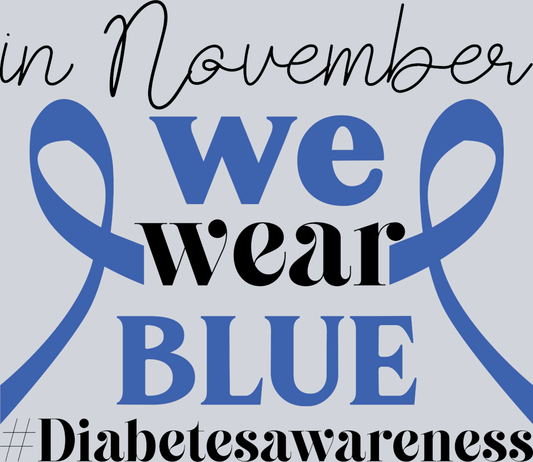 Diabetes In November Double Ribbon - STK01635 (DTF Transfers)