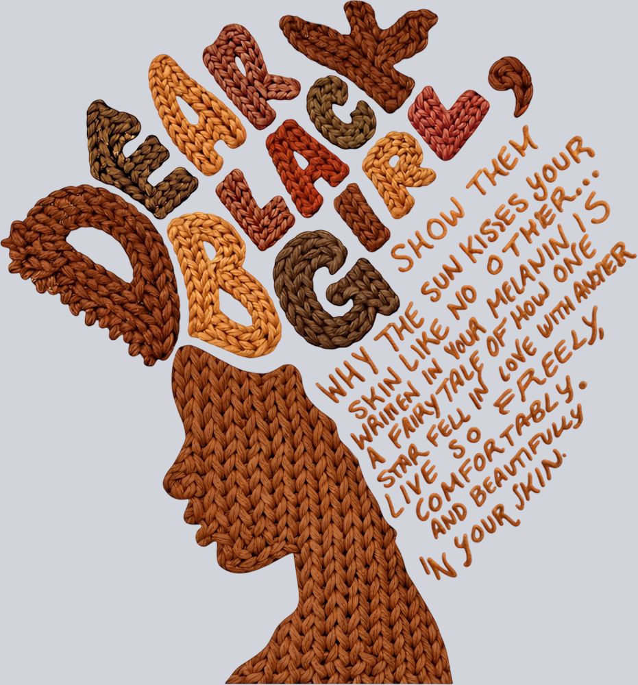 Dear Black Girl Knit - STK07556 (DTF Transfers)