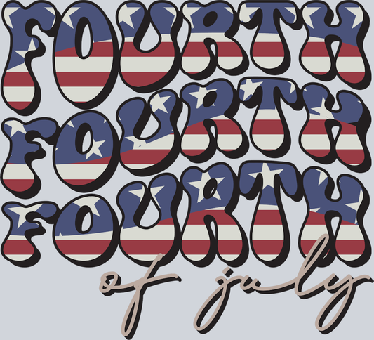 Fourth Of July Stacked - STK02111 (DTF Transfers)