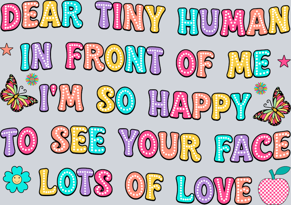 Dear Tiny Human In Front Of Me - STK01619 (DTF Transfers)