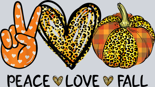 Peace Love Fall 4 - STK04733 (DTF Transfers)