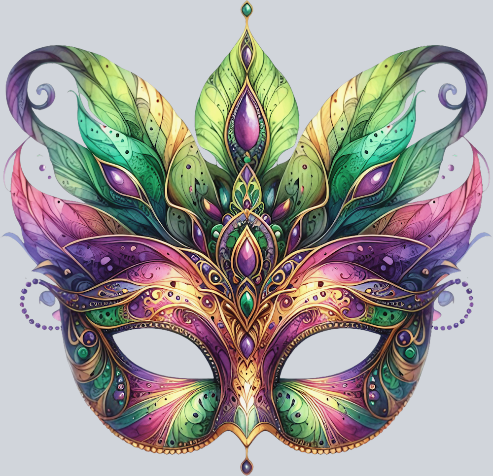 Mardi Gras 5 - STK04001 (DTF Transfers)