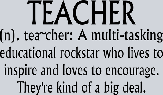 Teacher Noun - STK05955 (DTF Transfers)