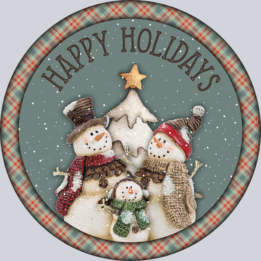 Snowman Happy Holidays - STK05568 (DTF Transfers)