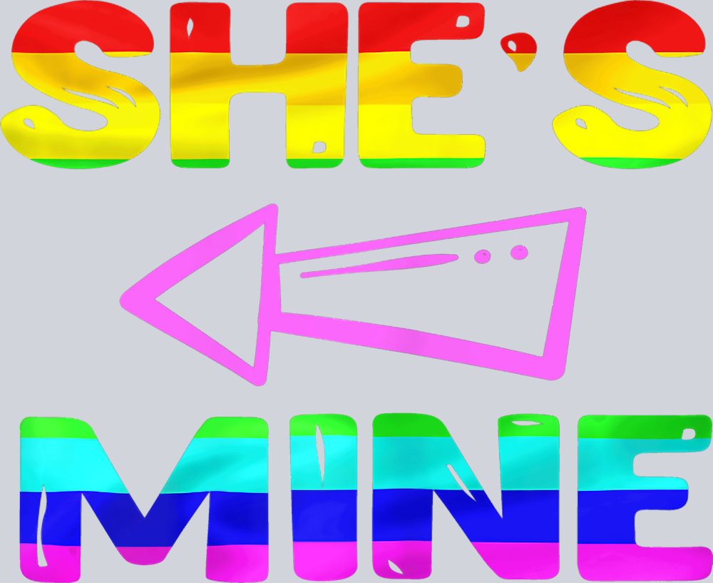 Shes Mine Left Arrow - STK05448 (DTF Transfers)