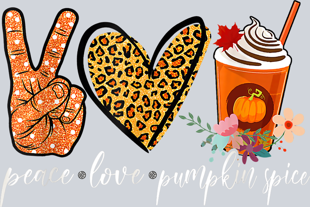 Peace Love Pumpkin Spice 4 - STK04785 (DTF Transfers)