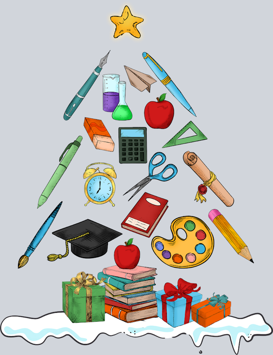 Christmas Teacher Tree - STK01335 (DTF Transfers)