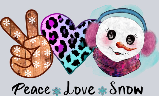 Peace Love Snow - STK04792 (DTF Transfers)
