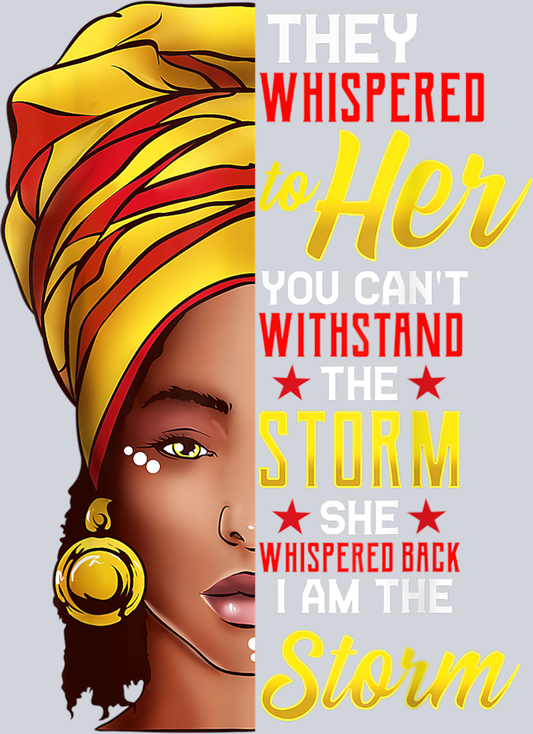 They Whispered To Her Gold Red - STK06096 (DTF Transfers)