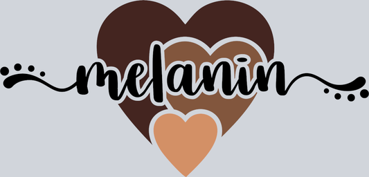 Melanin Triple Heart - STK04177 (DTF Transfers)
