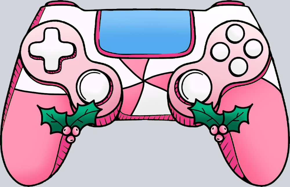 Controller Christmas Peppermint - STK01424 (DTF Transfers)