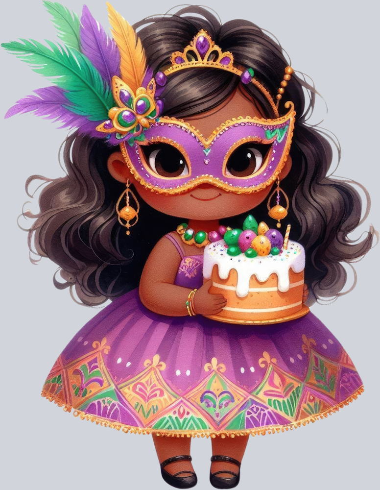 Mardi Gras Kiddo 6 - STK04055 (DTF Transfers)