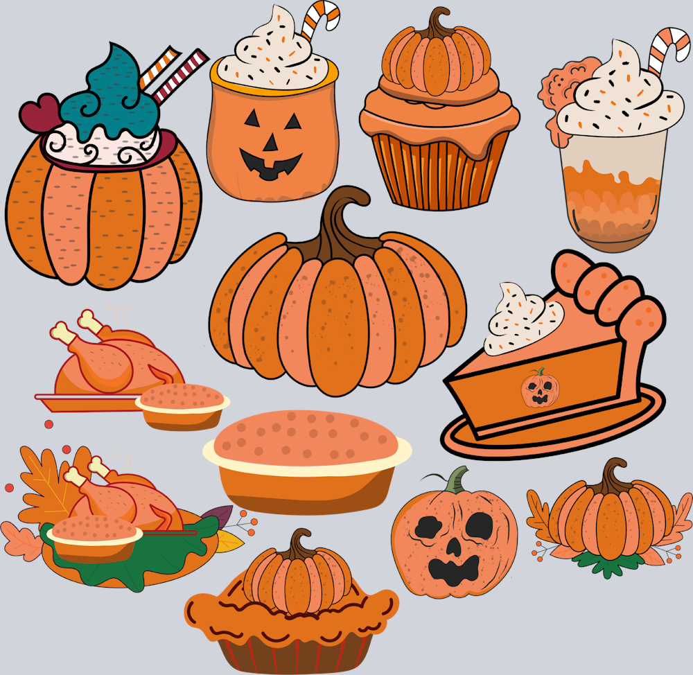 Fall Desserts - STK07086 (DTF Transfers)