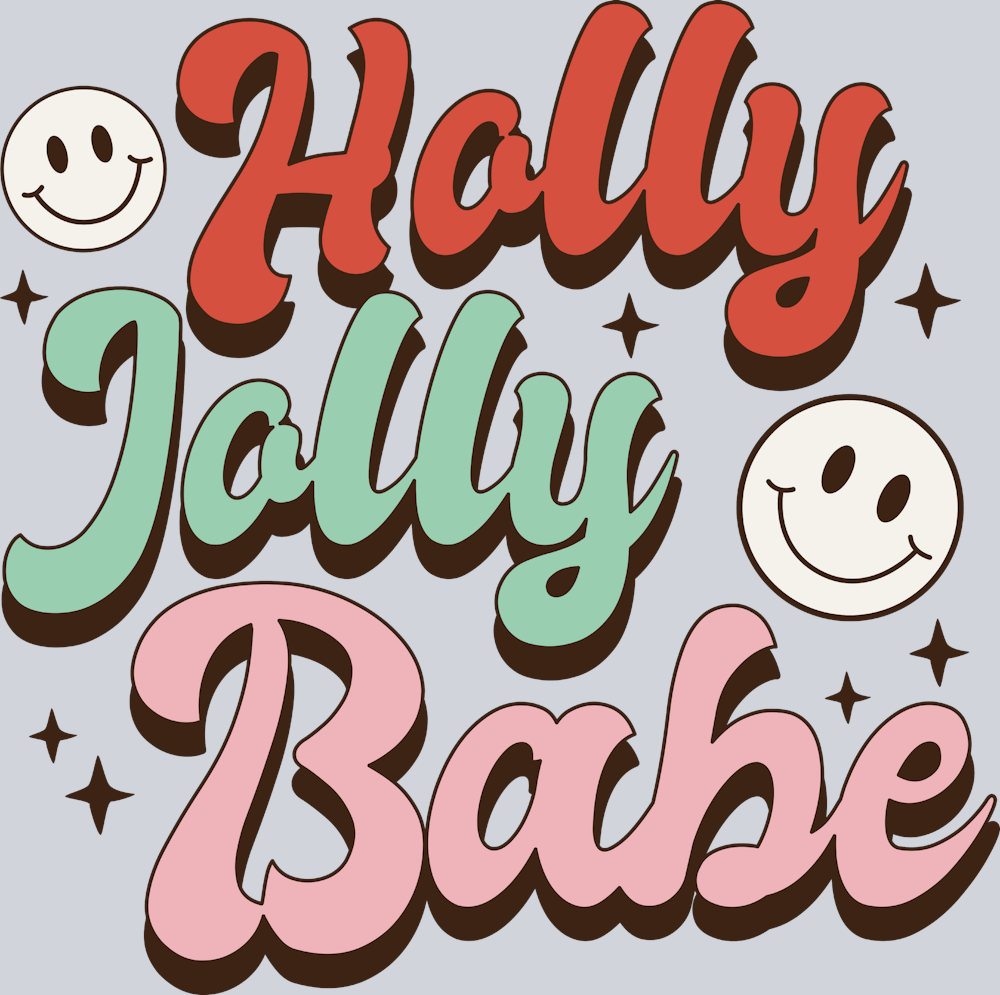 Holly Jolly Babe - STK02775 (DTF Transfers)