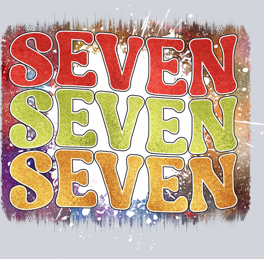 Seven Stacked - STK05428 (DTF Transfers)