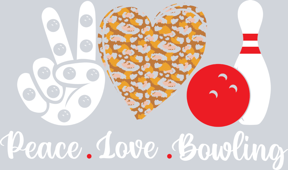 Peace Love Bowling - STK04720 (DTF Transfers)
