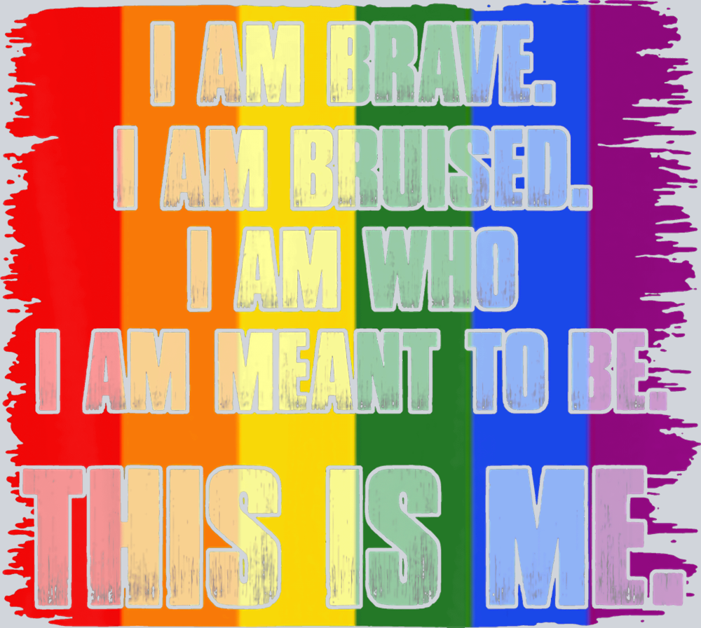 I Am Brave I Am Bruised I Am Who I Am Meant To Be This Is Me - STK02872 (DTF Transfers)