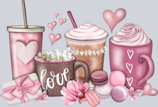 Coffee Pink Valentine - STK01414 (DTF Transfers)