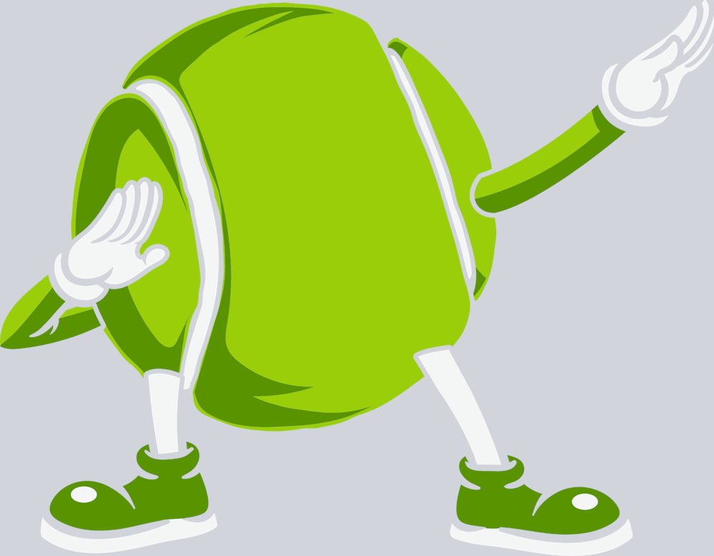 Dabbing Tennis Ball - STK01569 (DTF Transfers)