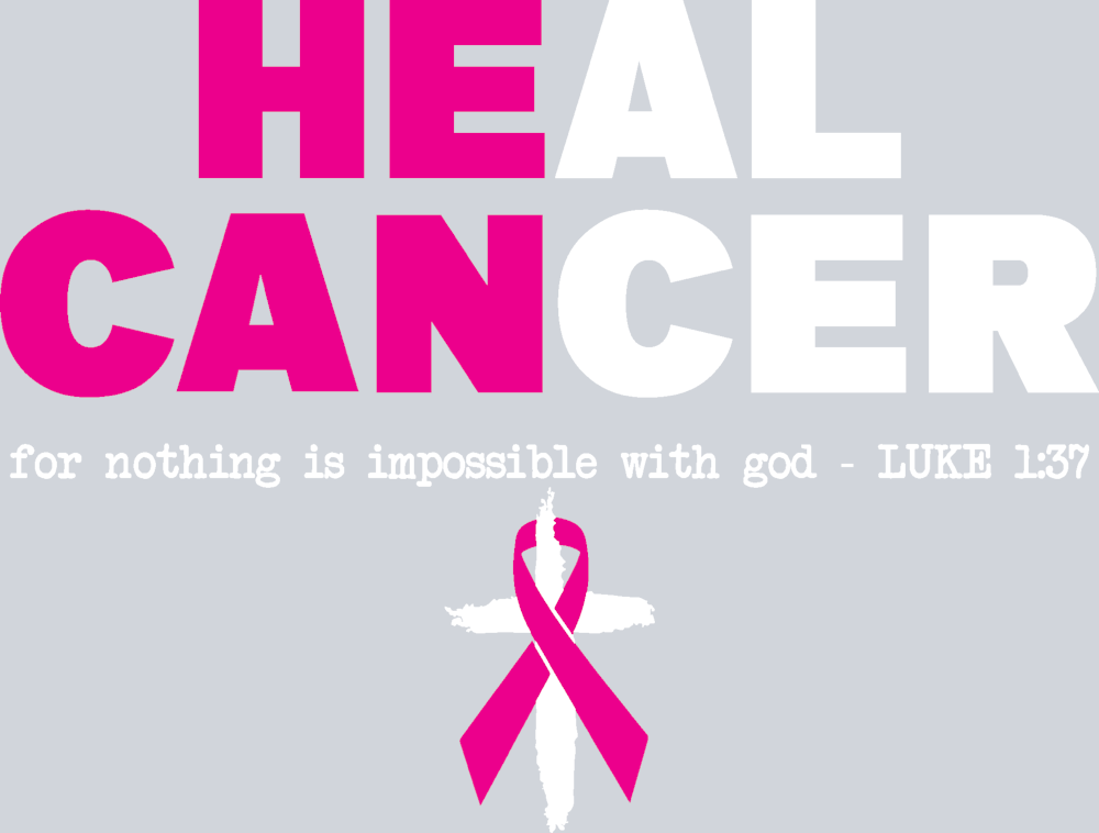 He Can Heal Cancer BCA - White - STK06843 (DTF Transfers)