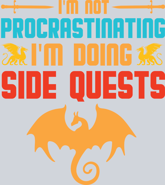 Side Quests Color - STK05464 (DTF Transfers)