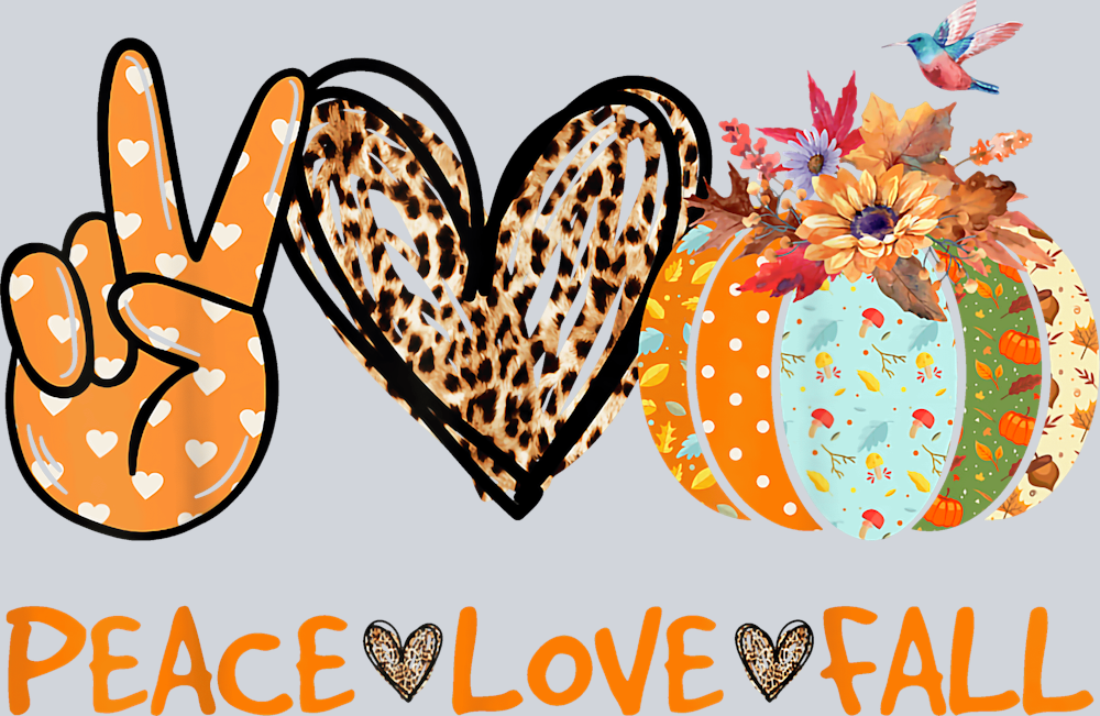 Peace Love Fall 12 - STK04739 (DTF Transfers)