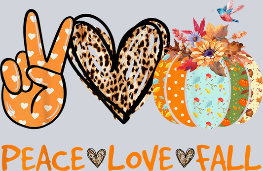 Peace Love Fall 12 - STK04739 (DTF Transfers)