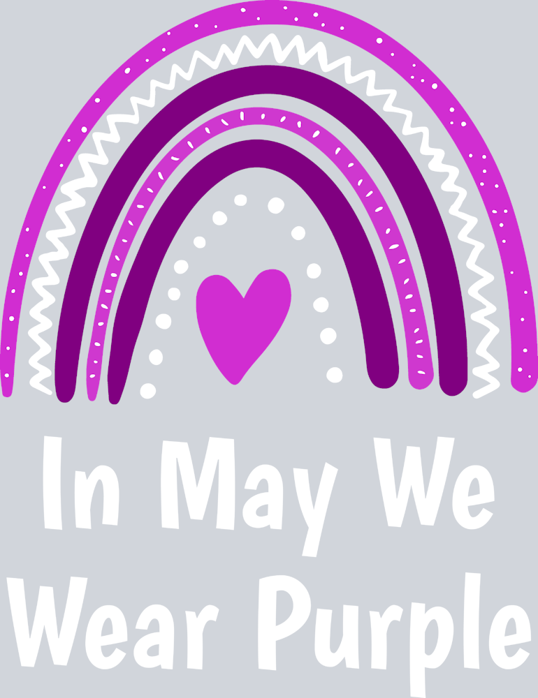 In May We Wear Purple - STK03920 (DTF Transfers)