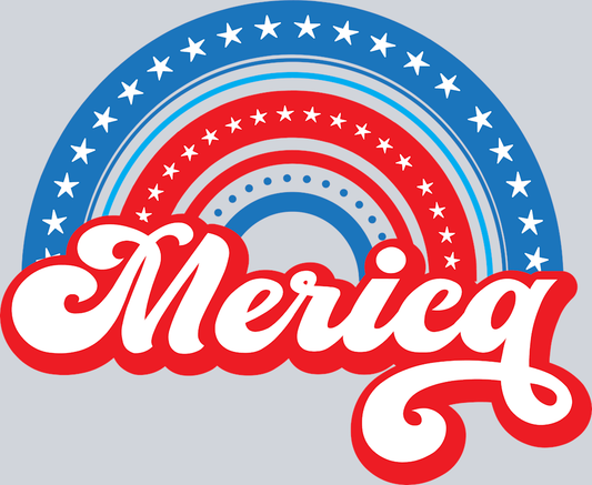 Merica Rainbow - STK04216 (DTF Transfers)